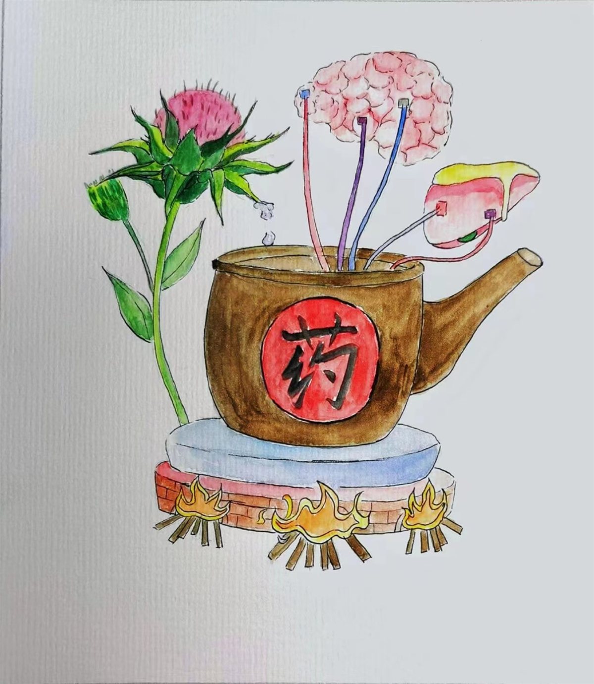 Conceptual teapot still life